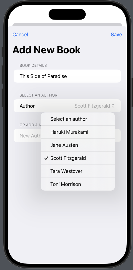 Bookstore Add Book 2